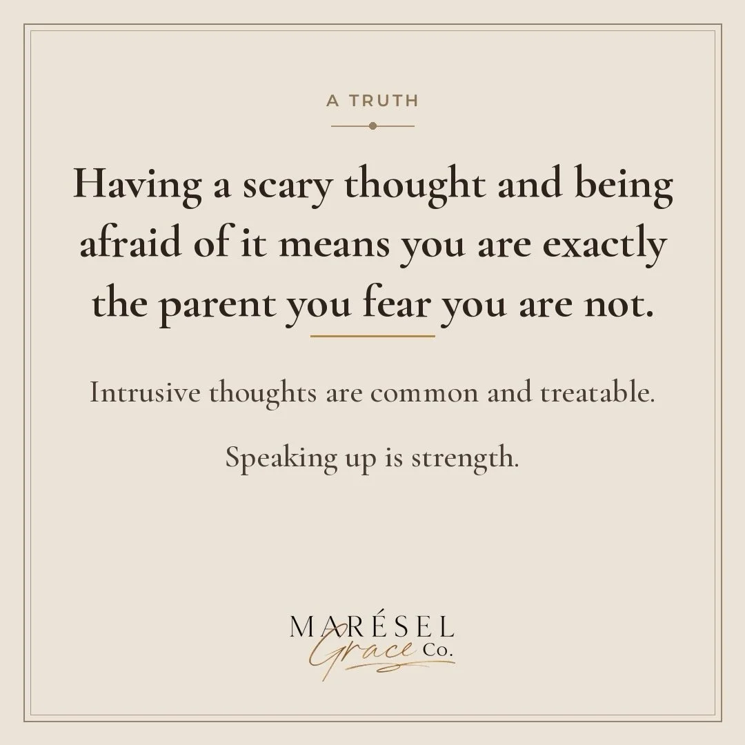 Having a scary thought and being afraid of it means you are exactly the parent you fear you are not. That fear itself is proof of your love, your conscience, your deep investment in your child&rsquo;s safety, not evidence of any danger. Intrusive tho