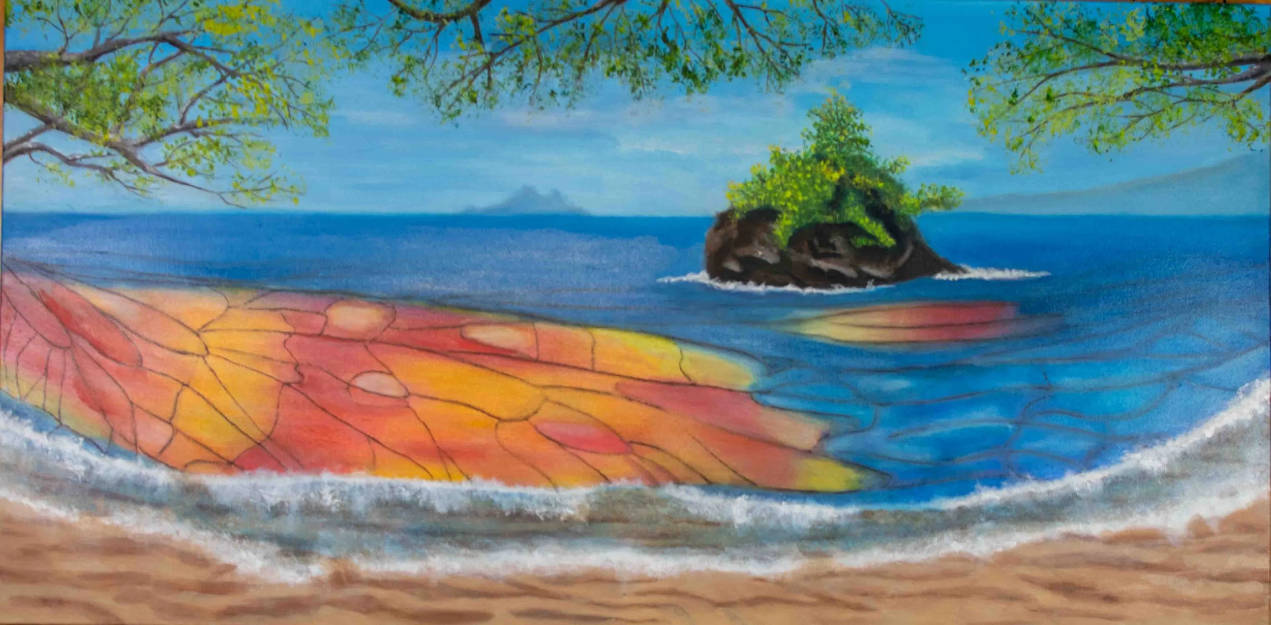 Wings Between Worlds: 24x48 in