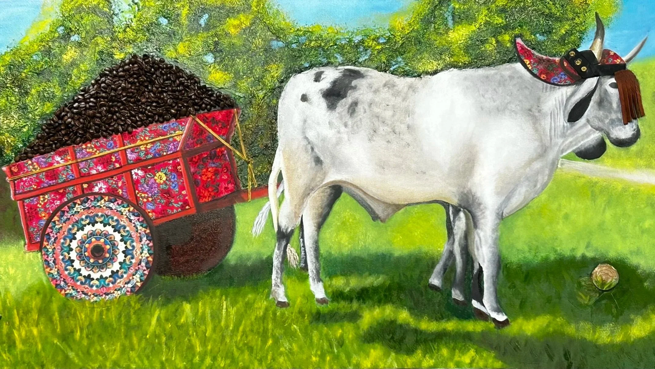 Vibrant Tradition: Harvest of Pura Vida 48x24