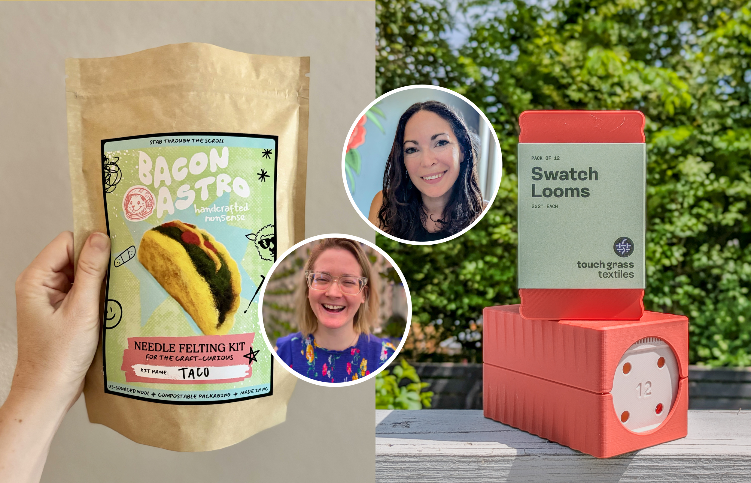 Maker Moves Lunch and Learn with BaconAstro and Touch Grass Textiles