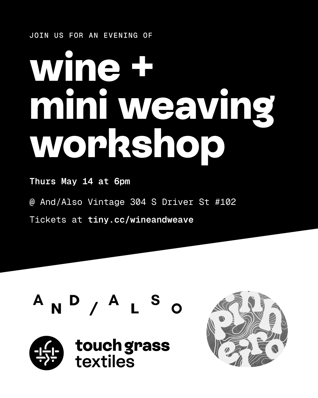 Wine and Mini Weaving Workshop