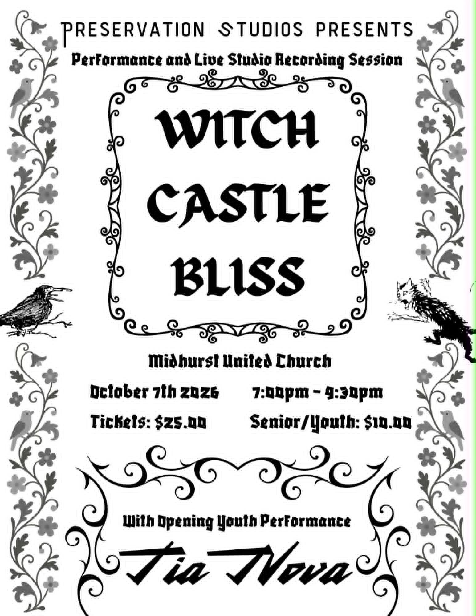 Regular Ticket- Witch Castle Bliss/Tia Nova
