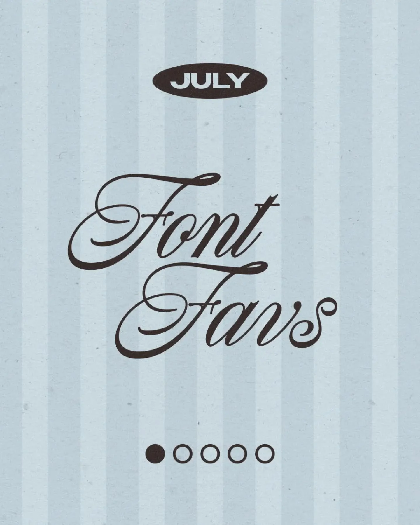 New Month, New Fonts!