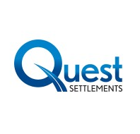 Quest Settlements logo with a blue circle and the company name in blue and black text
