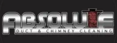 Logo for Exhaust Products & Chimney Cleaning with metallic letters and dark background.