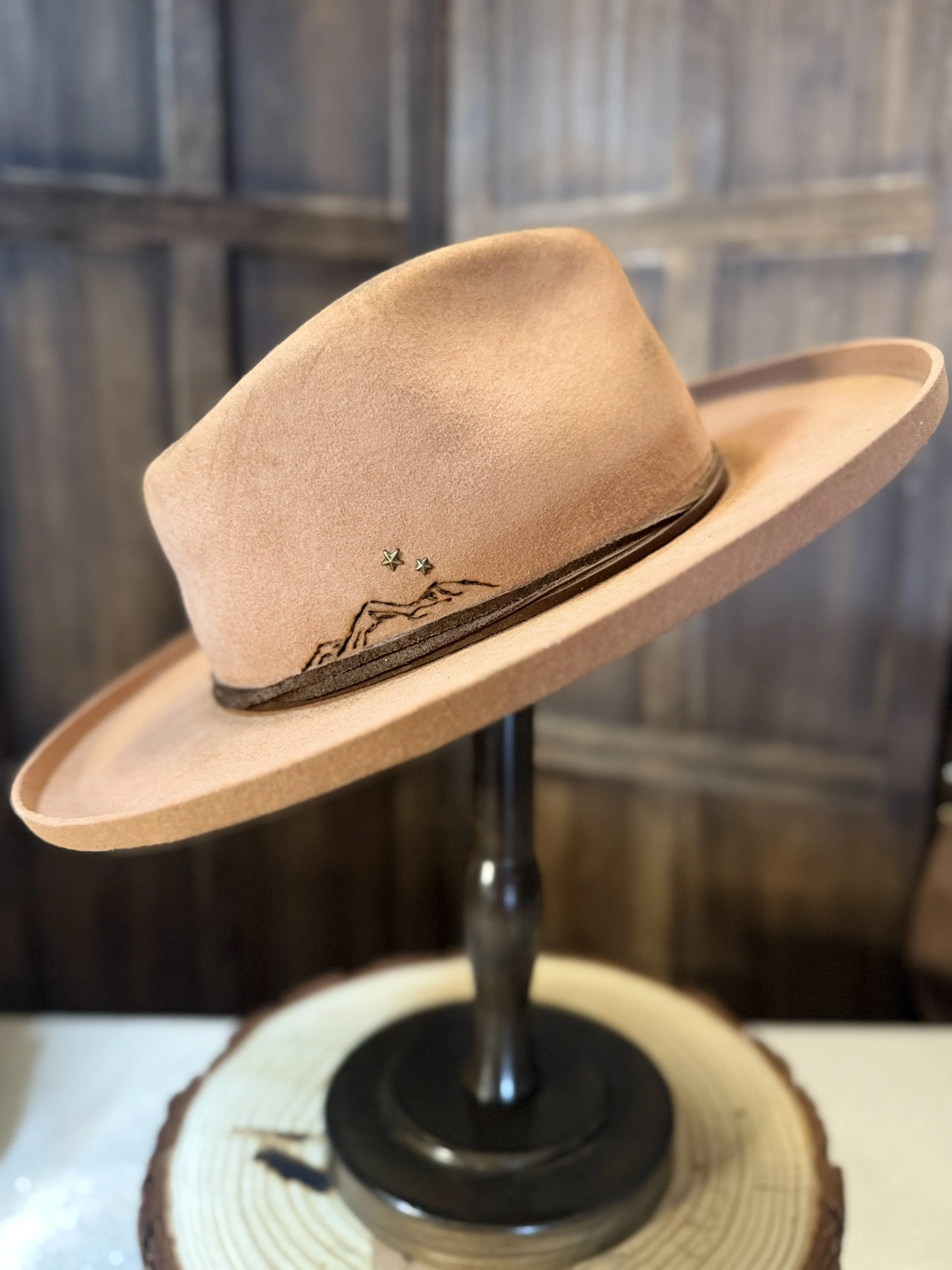 Tan Pencil Brim Rancher