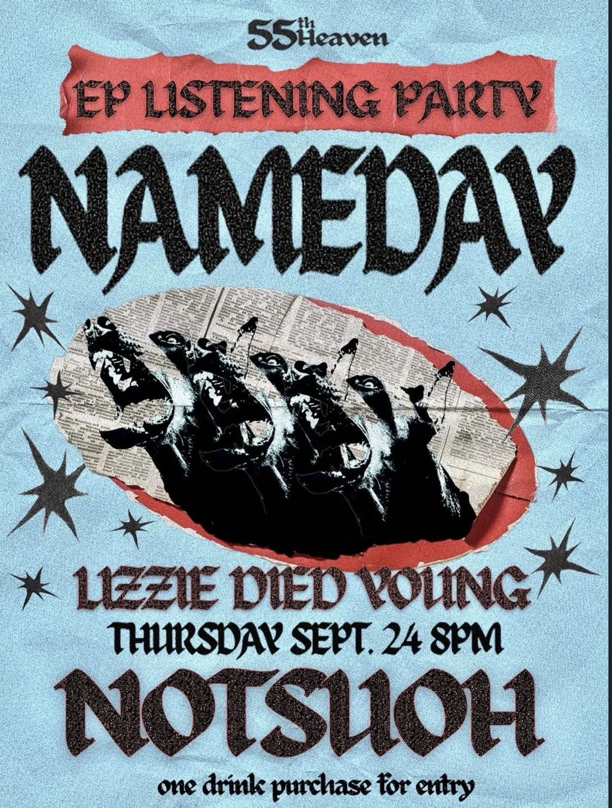 Nameday, Lizzie Died Young & 55th Heaven EP Listening Party