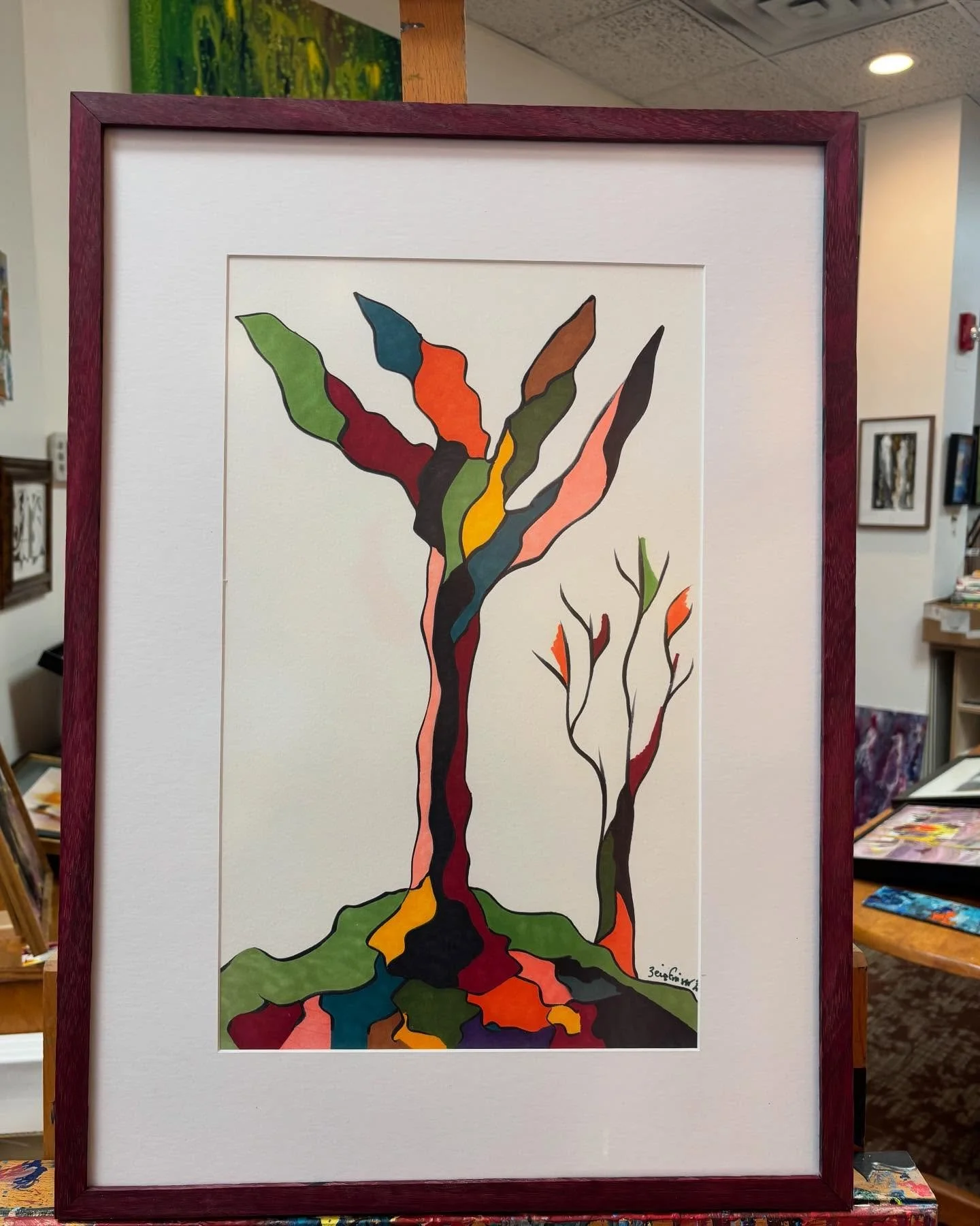 a different kind of abstraction! Stephen&rsquo;s been working on a new style as of late!
