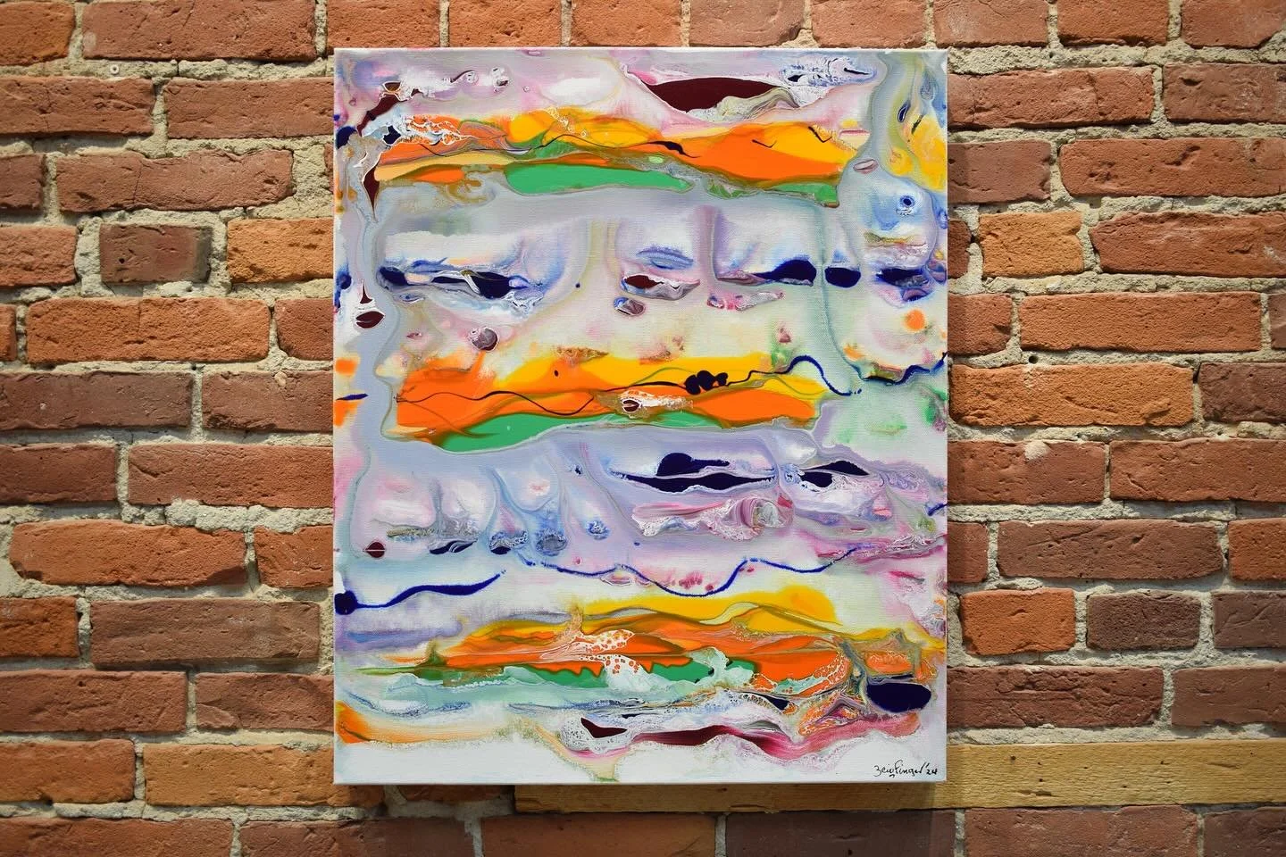 &ldquo;Heavenly&rdquo;
.
Mixed media on canvas 
.
18x24
.
$650.00
.
.
.
.
.
#abstractart #mixedmediaartist #churchstreetmarketplace #abstractionsgallery #abstractpainting
