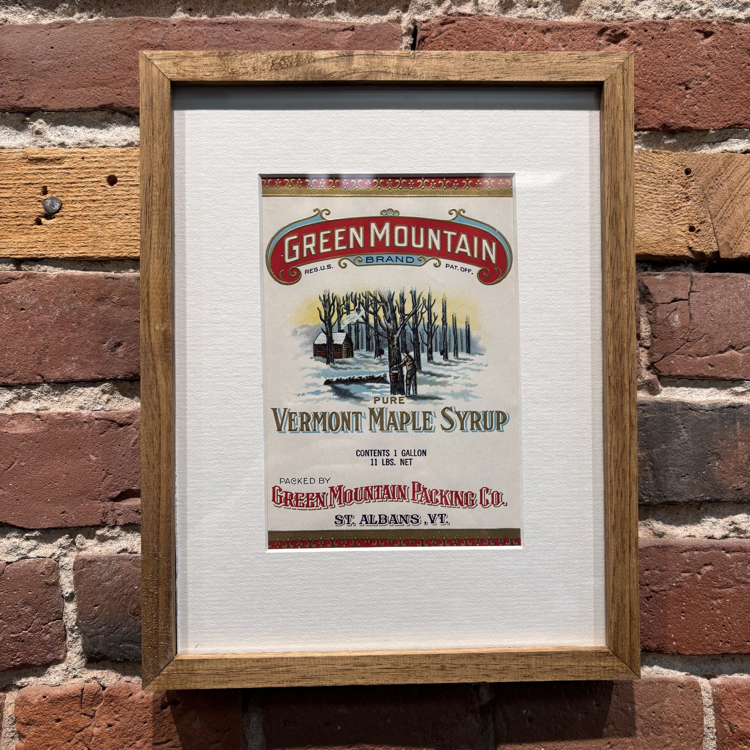 Green Mountain Maple Syrup Label