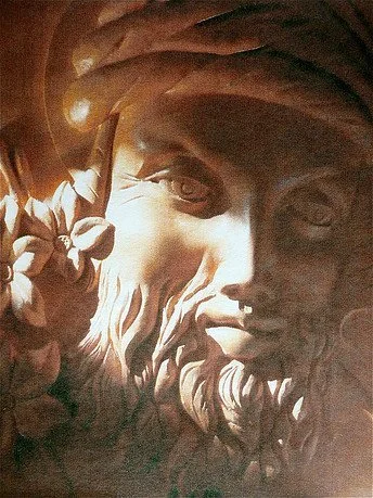 Sculpture St Joseph en bois - Sculpture sur mesure en Loire-Atlantique - Bas-relief