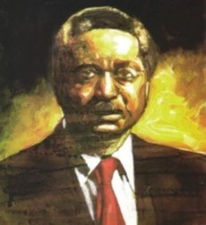 Reverend Leon H. Sullivan, Undated
Mixed media — acrylic and oil · 18 × 24 inches · Created for the Allstate Black History Month Calendar
Commissioned for Allstate's Black History Month calendar, this portrait honors one of the twentieth century's mo