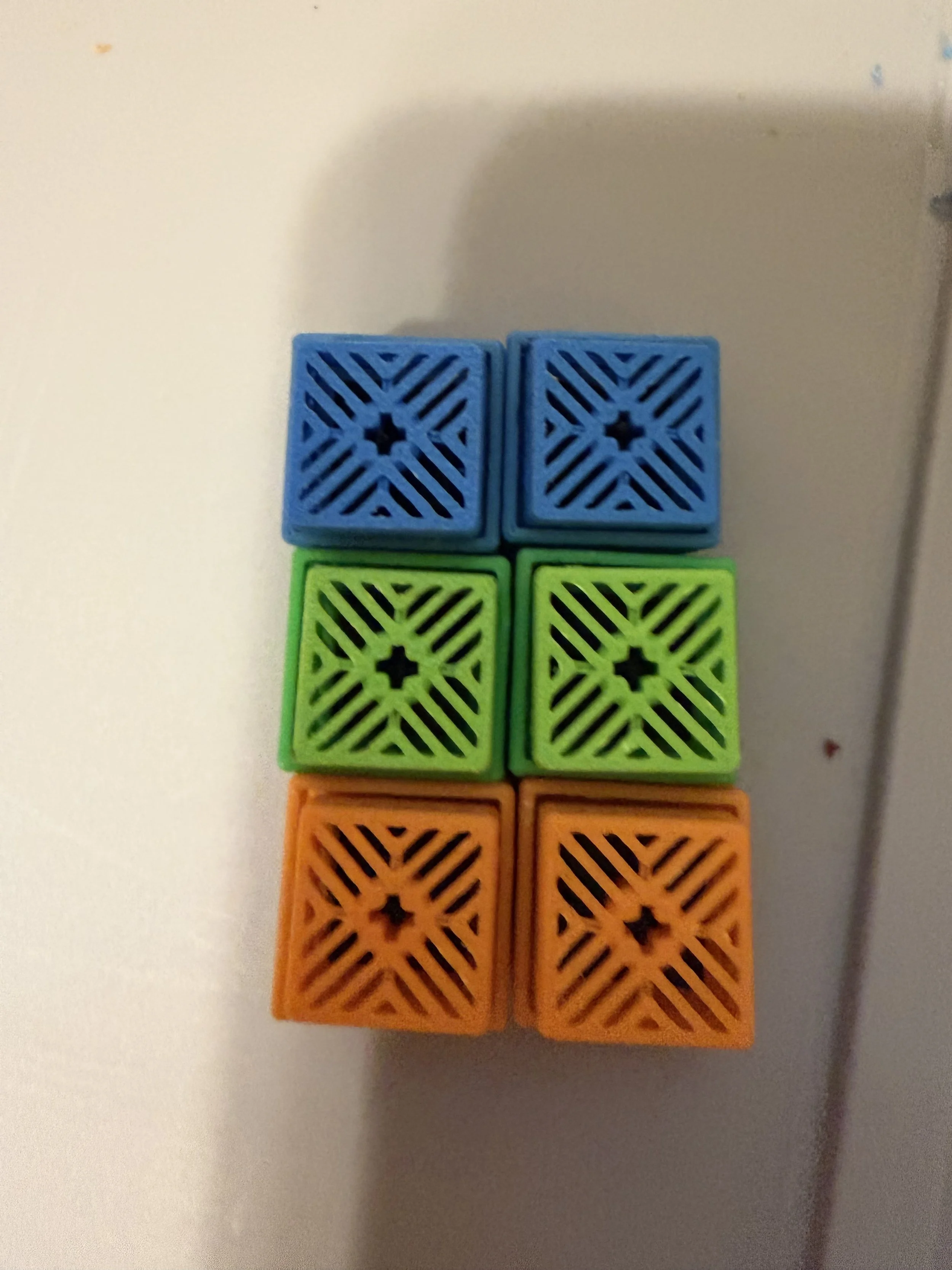 3-Pack 3D Printed Clicker Fidgets – Fully Printed Mechanism