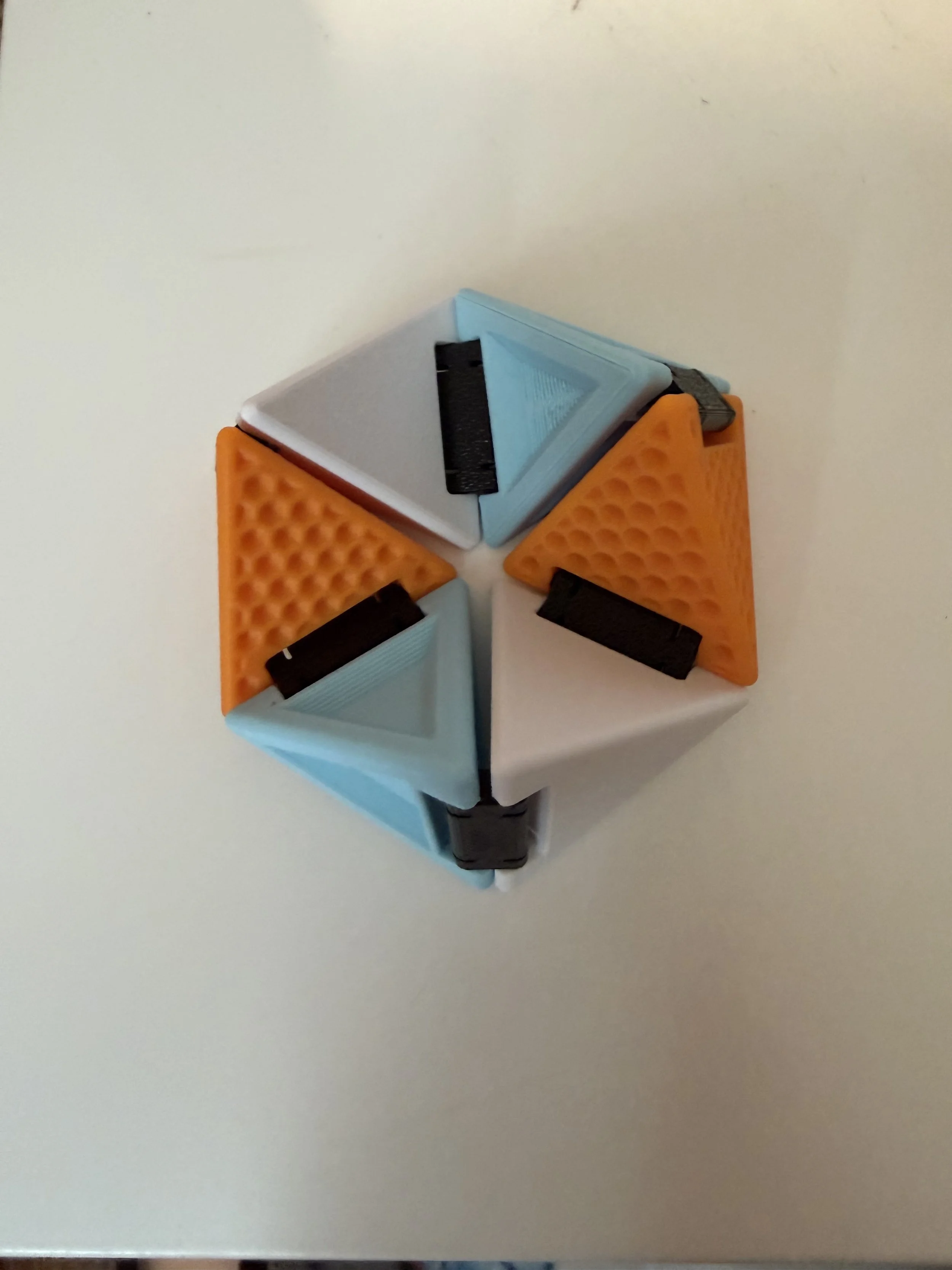 Infinity Pyramid Cube Fidget – Textured Folding Puzzle – Up to 3 Colors