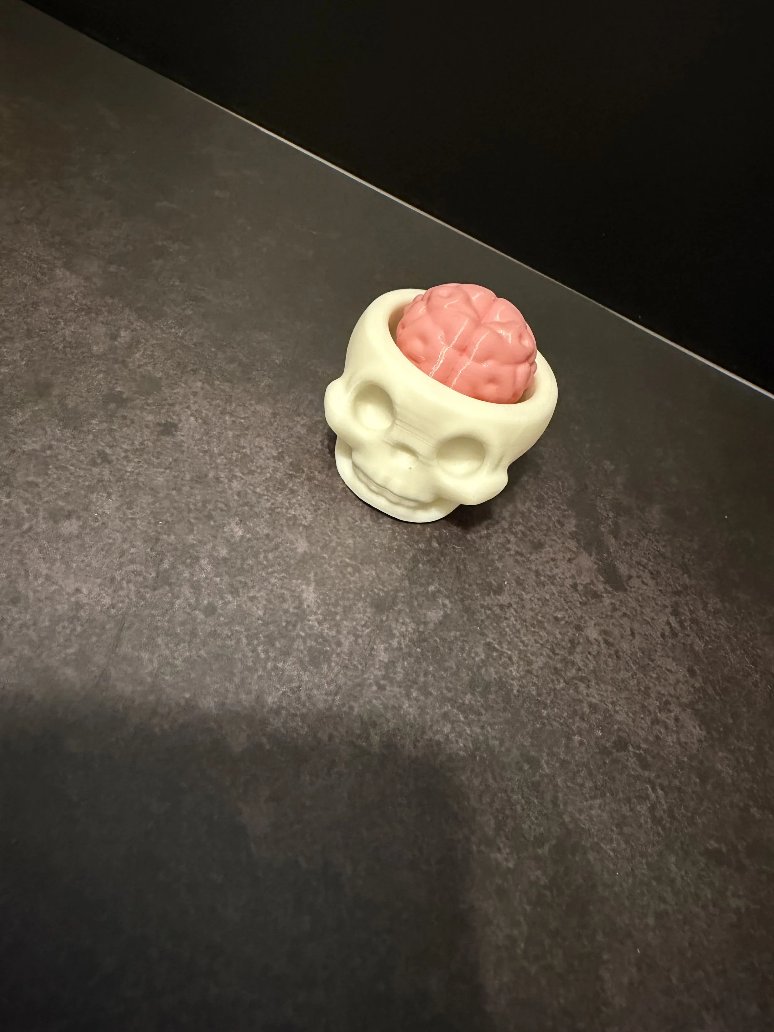 Brain in a Skull Fidget – 3D Printed Desk Toy