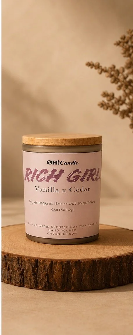 Rich Girl ( 8 oz ) Vanilla x Cedar