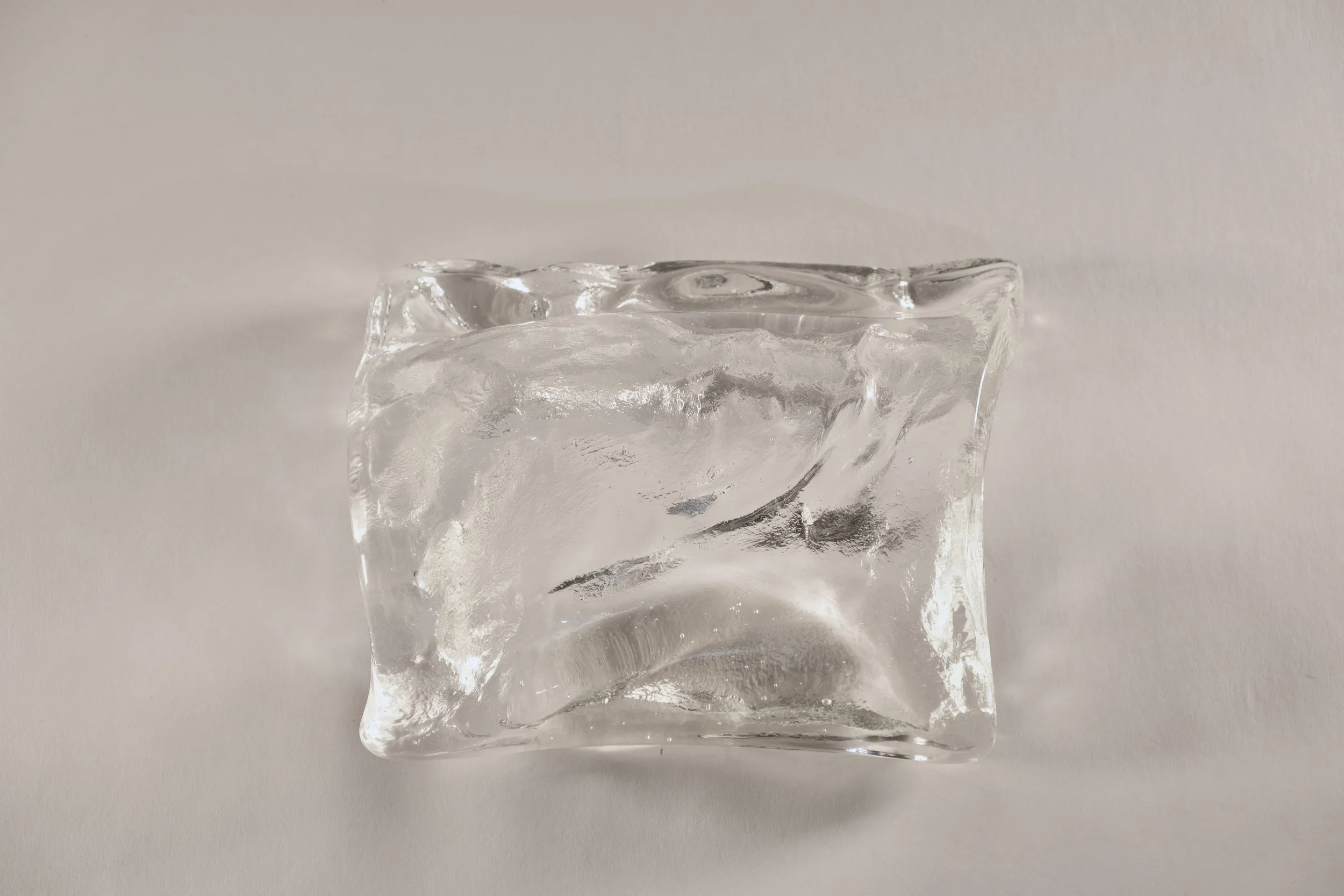 Fragile Embrace, 2025 (Installation) 33 x 9 x 70 inches
Cast glass
