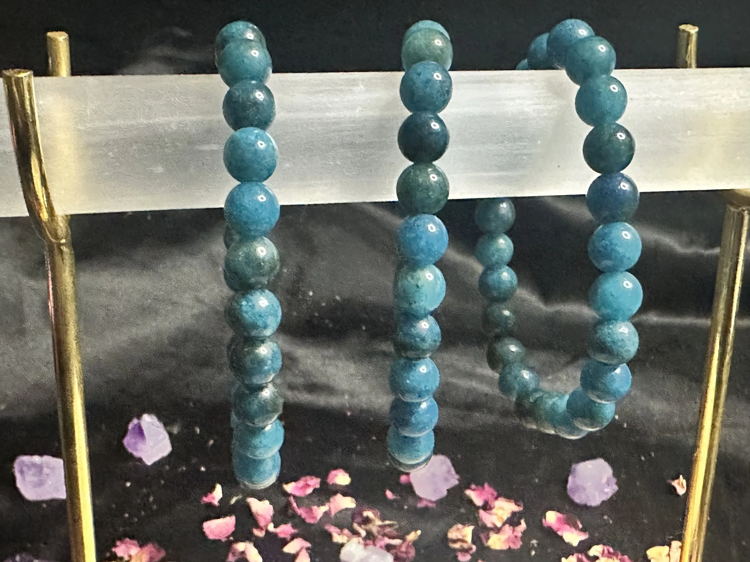 Blue Apatite Bracelet 8mm