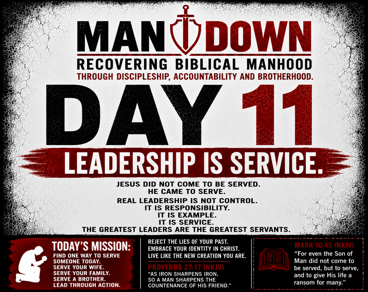 30-Day Biblical Manhood Challenge: Leadership is Service