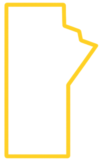 Outline of the state of Nevada in yellow.
