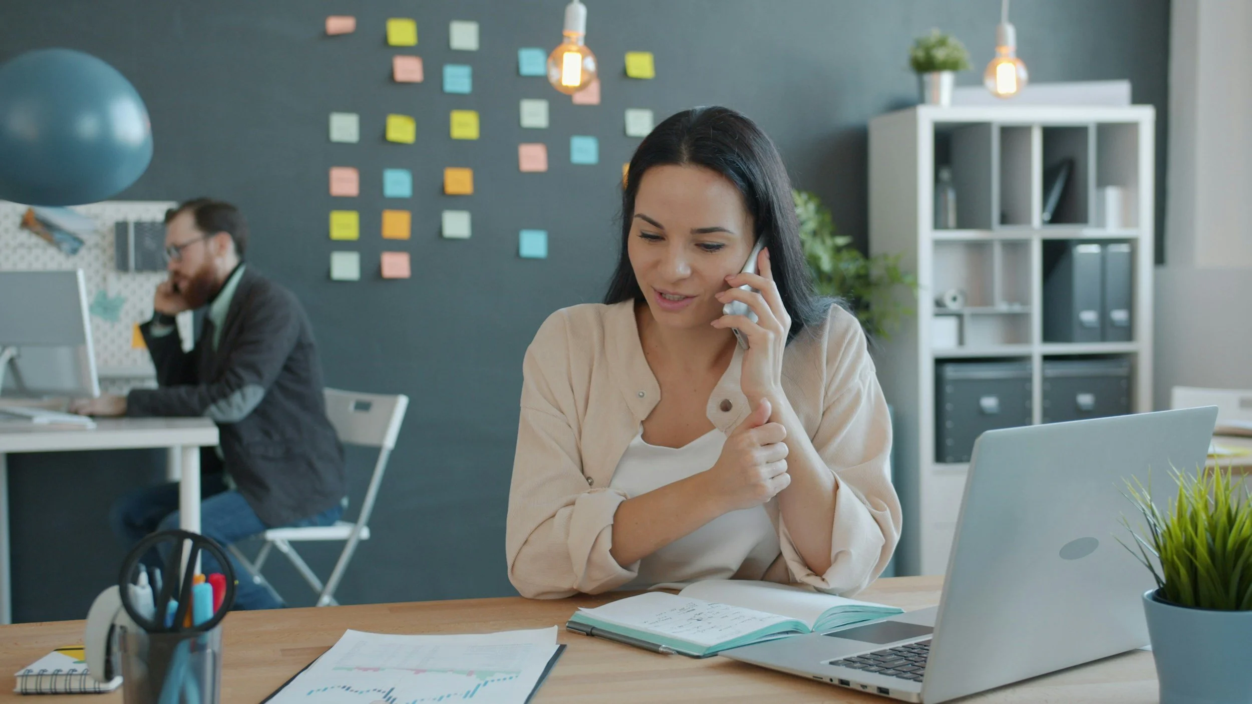 Confident salesperson staying resilient and positive after handling rejection