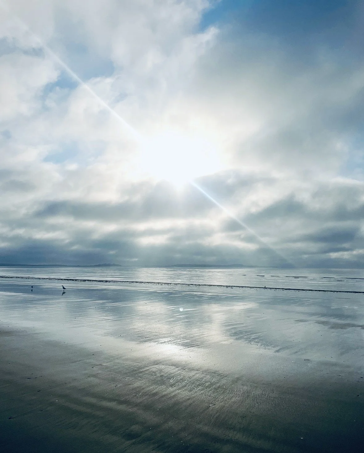 Serene and calm.
