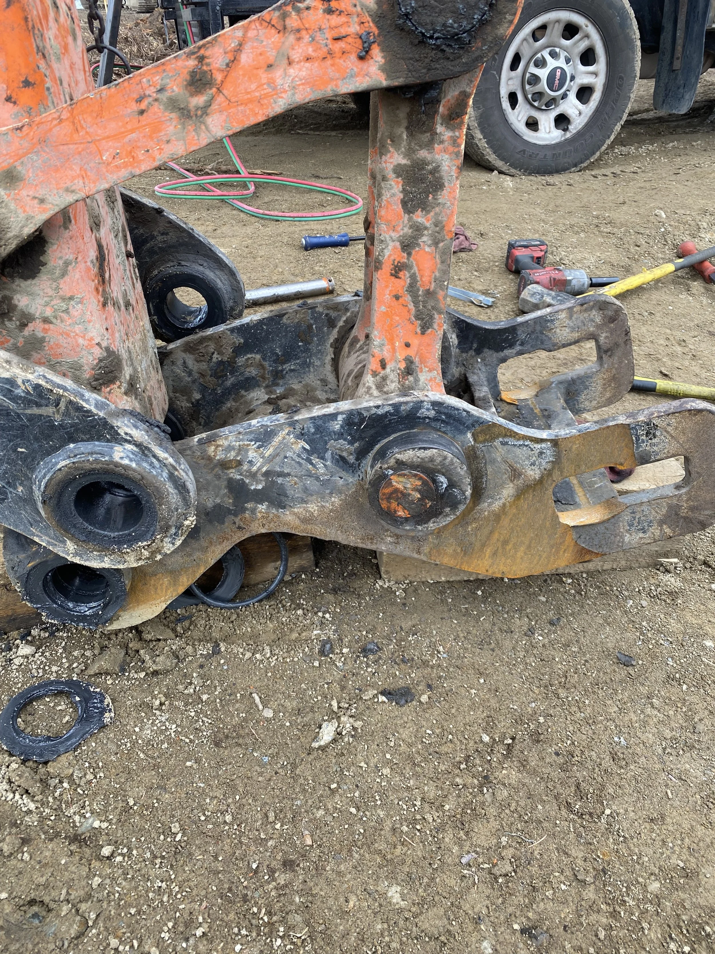 This Hitachi coupler has seen better days!
