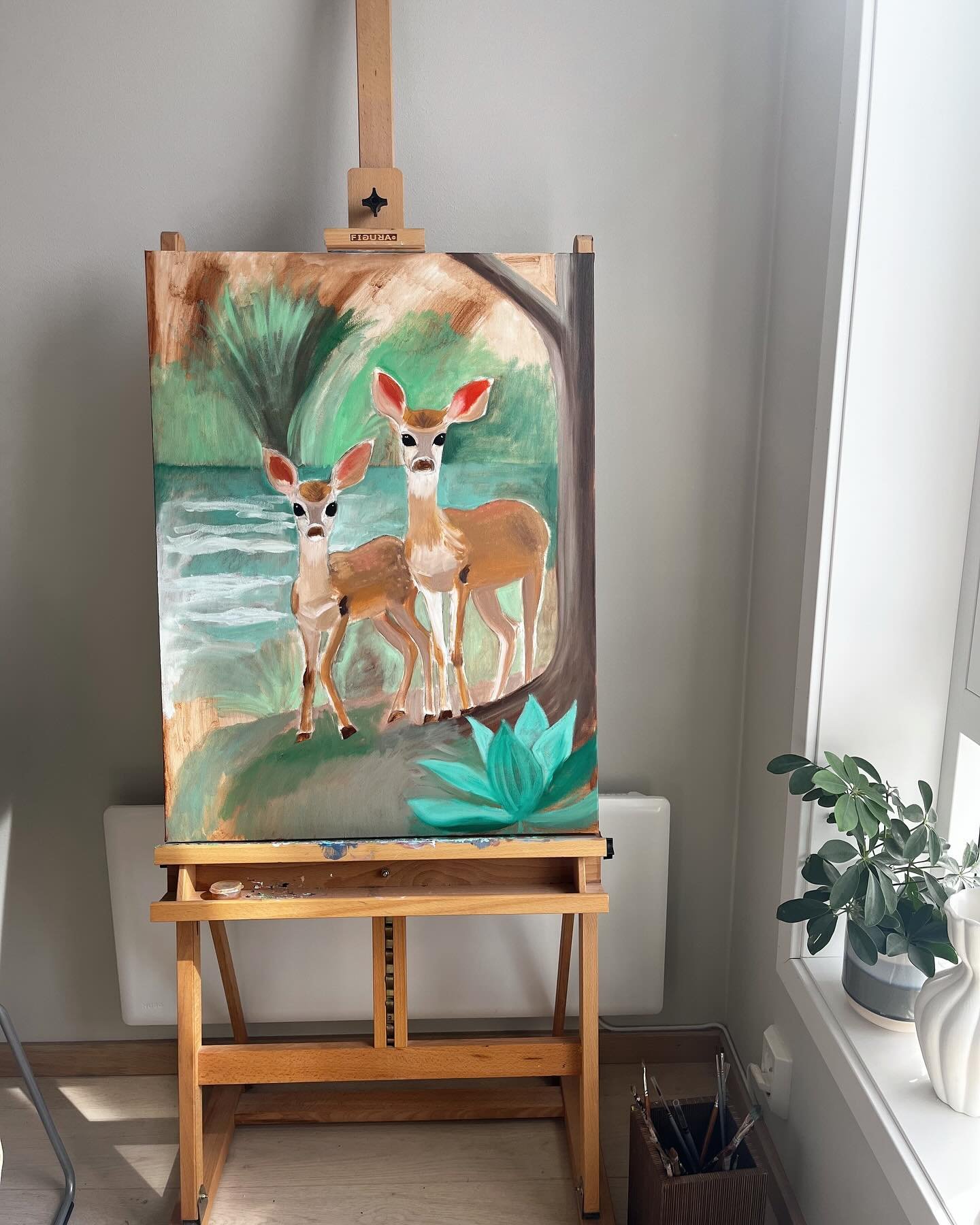 tenkte jeg ville vise frem prosessen p&aring; mitt nye evighetsprosjekt🫶🏼🦌