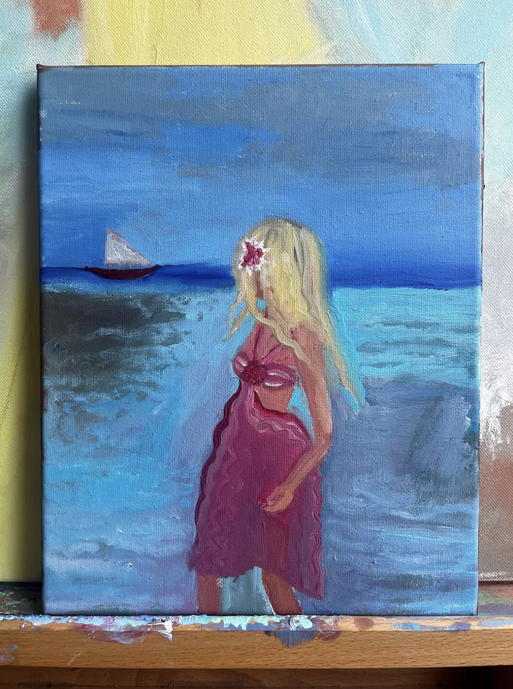 Jenten ved havet