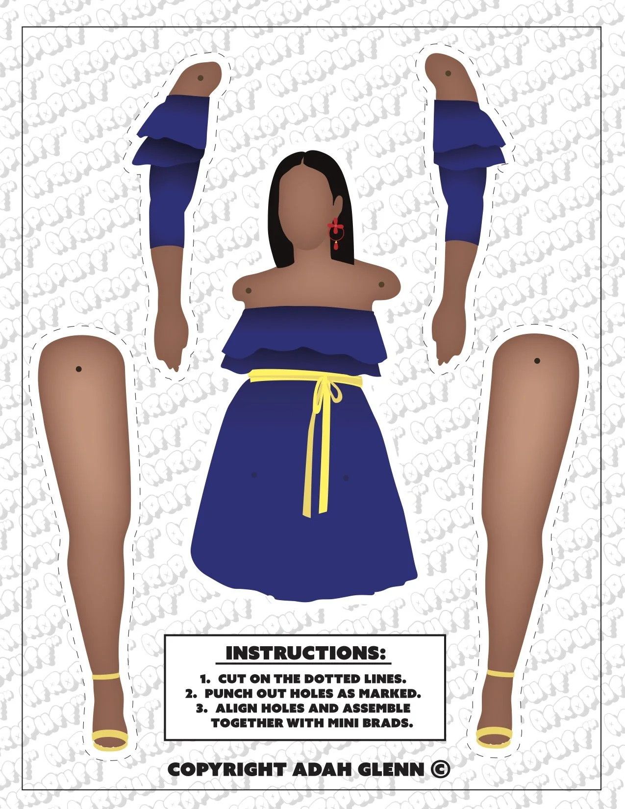 Pia Articulated Paper Doll listing image 02.jpg