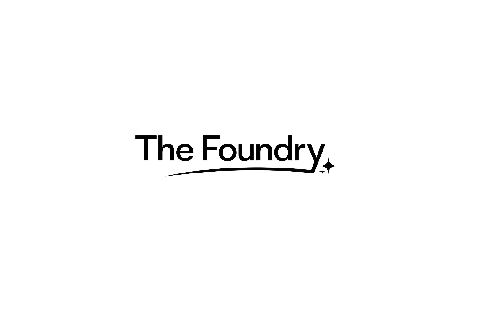 Black and white logo of The Foundry, featuring stylized clock tower and the text "The Foundry".