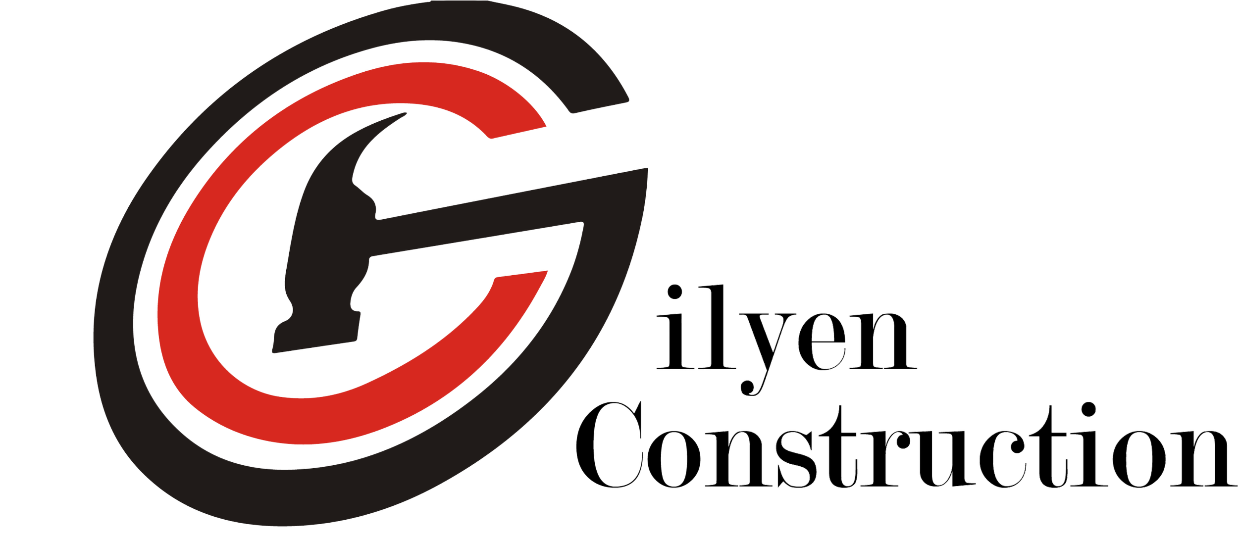 Logo of Elyan Construction featuring a red and black circular design with a stylized house shape and text 'Elyan Construction'.
