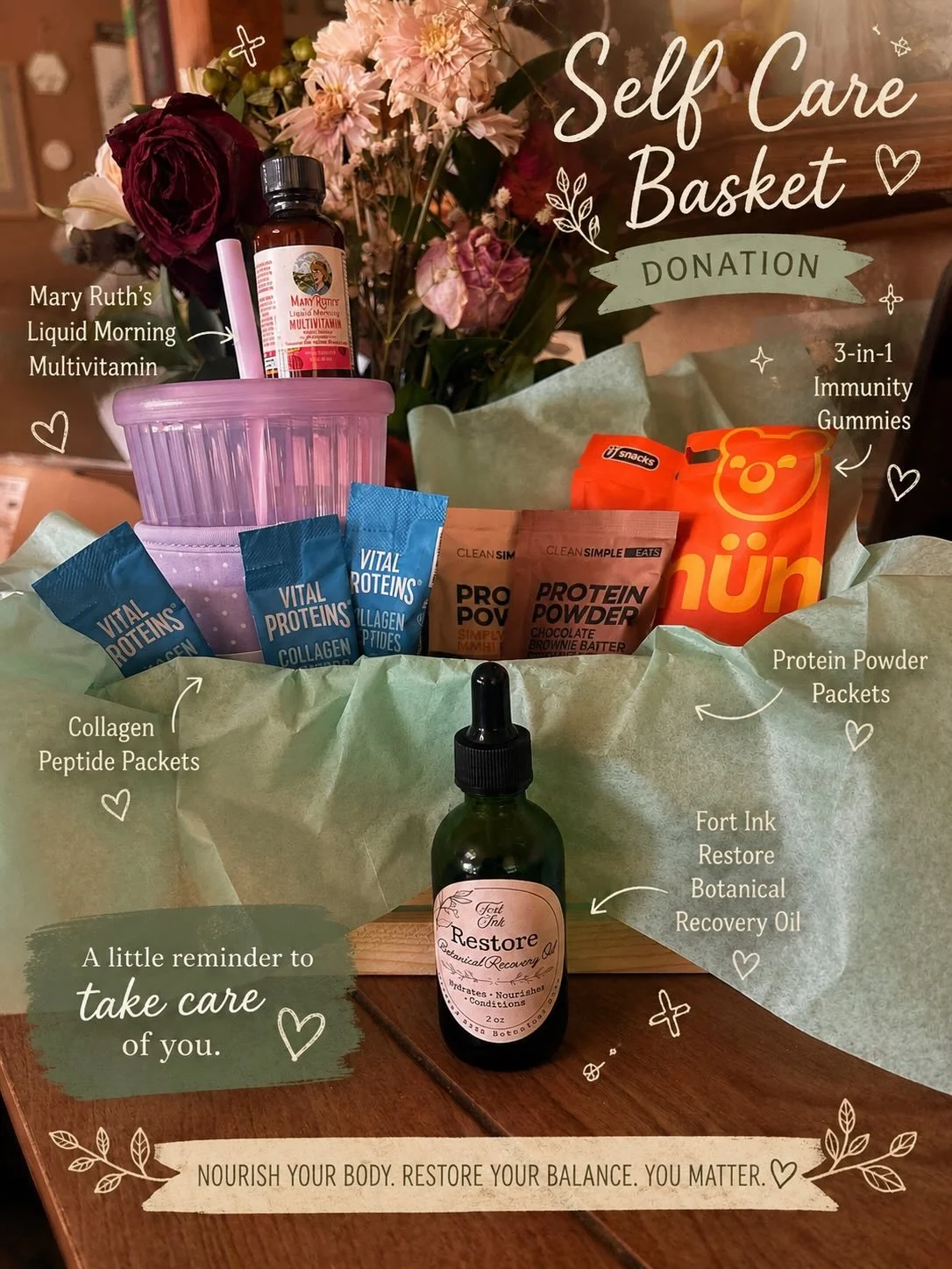Mental health matters. 💚

I&rsquo;m honored to be donating this Fort Ink Restore Self-Care Basket to support Open My World Therapeutic Riding Center and the incredible work they do helping individuals through equine-assisted therapy.

This basket is