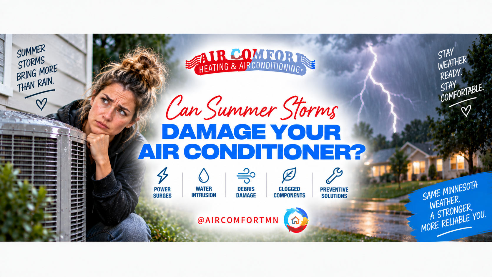 Can Summer Storms Damage Your Air Conditioner?