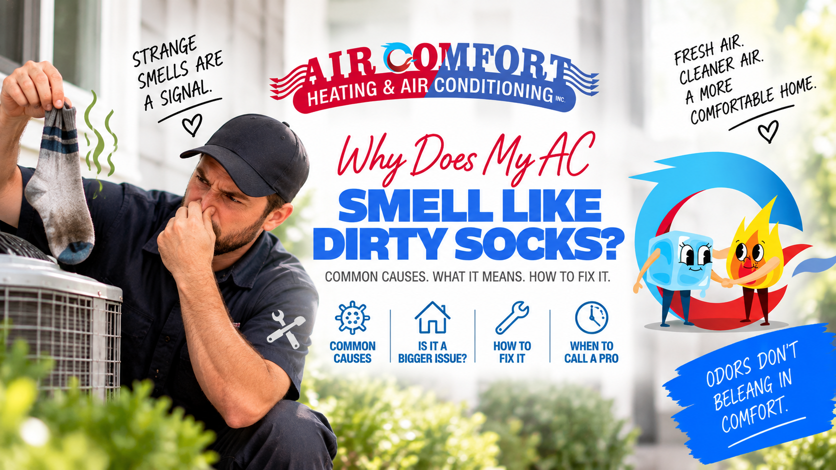 Why Does My AC Smell Like Dirty Socks?