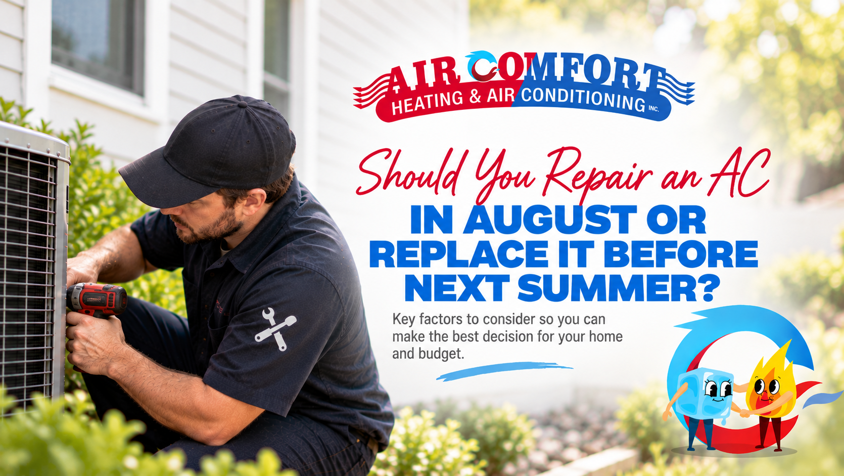 Should You Repair an AC in August or Replace It Before Next Summer?