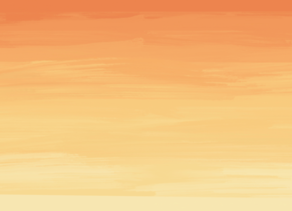 Abstract painting with warm gradient colors, blending shades of orange, yellow, and peach.