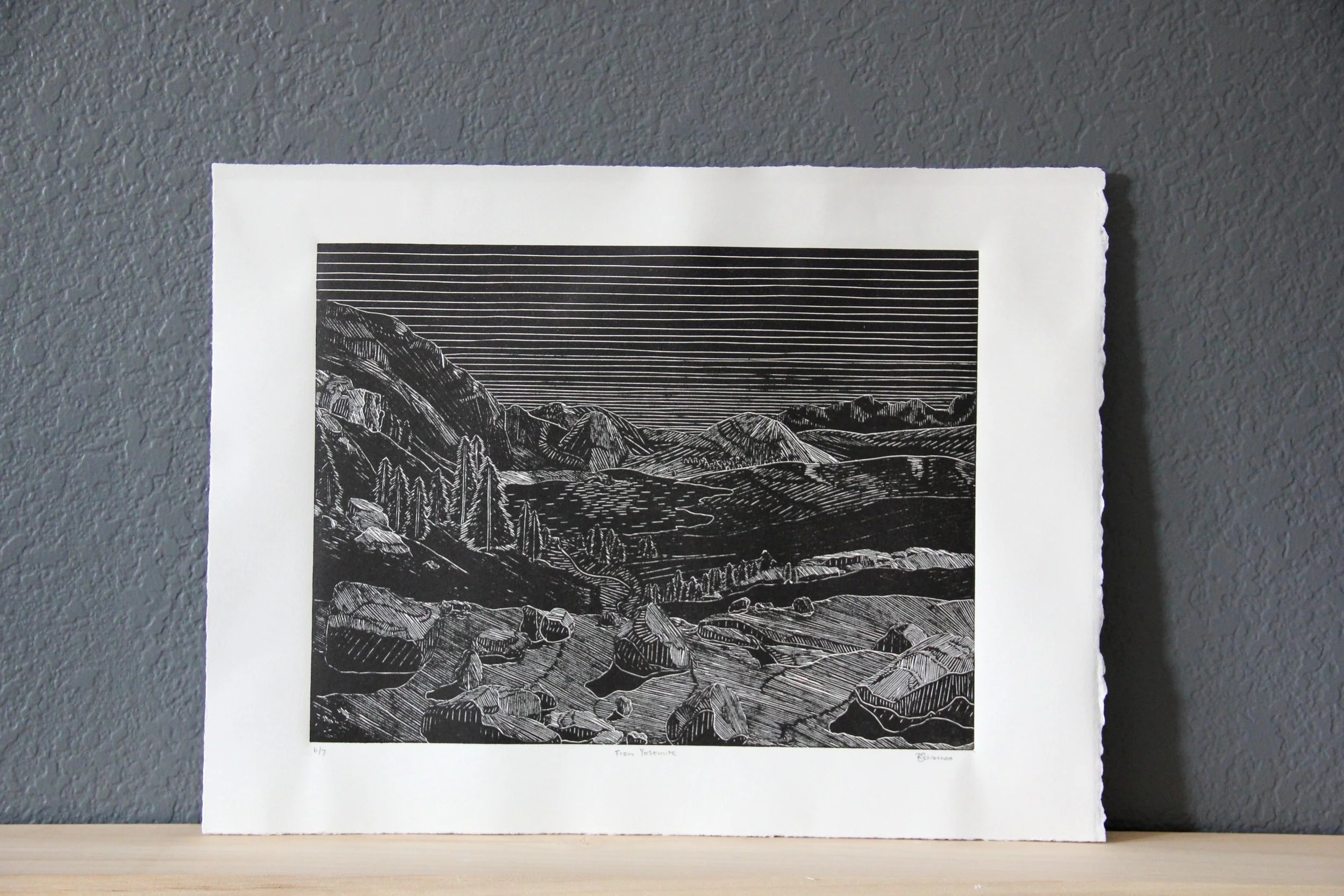 View From Yosemite Linocut by Rachel Hopkins (1).JPG