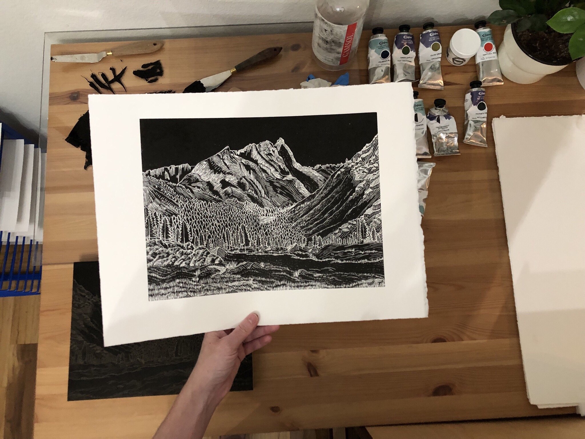 Dead Man's Loop Linocut by Rachel Hopkins (5).JPG