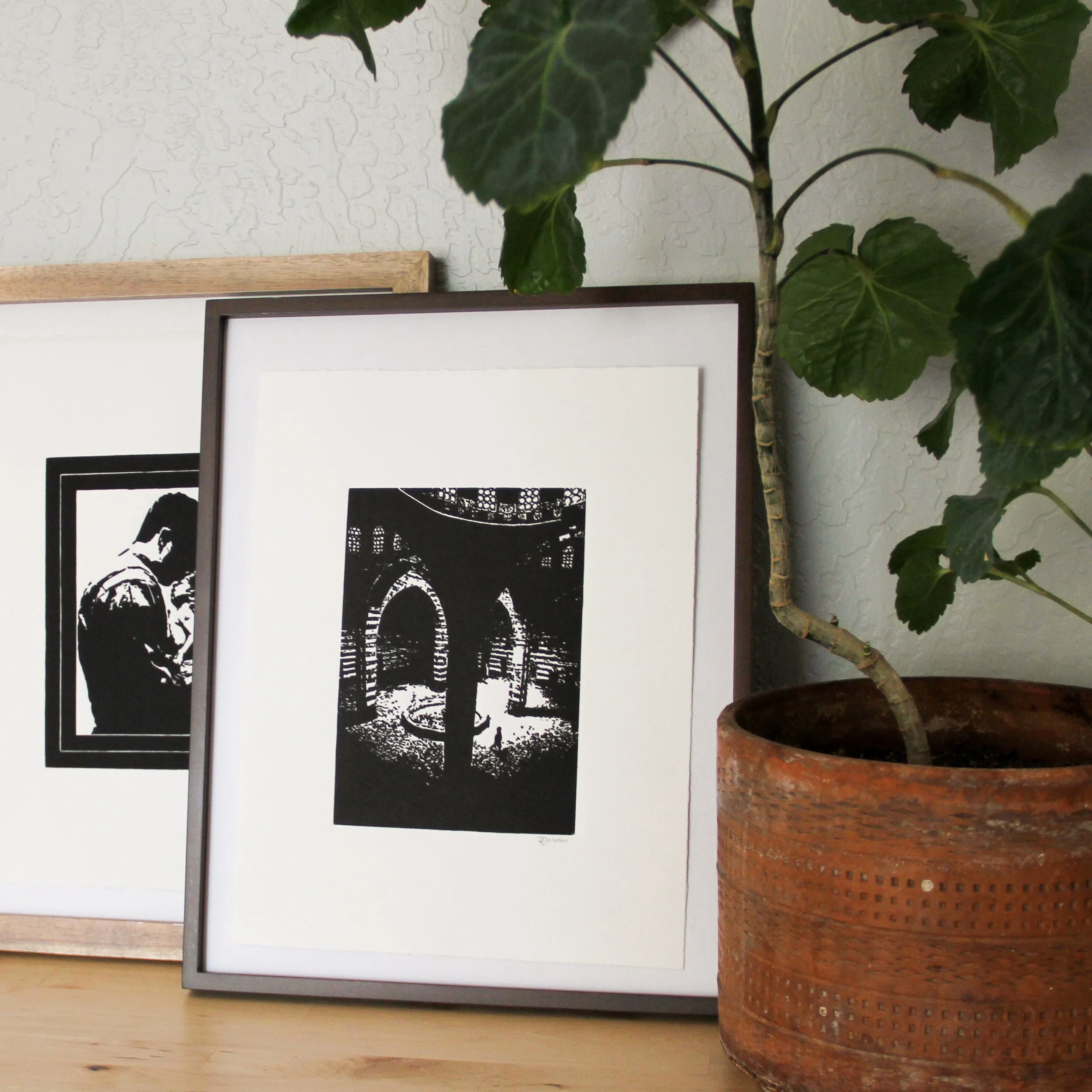Church Interior Linocut by Rachel Hopkins (5).JPG