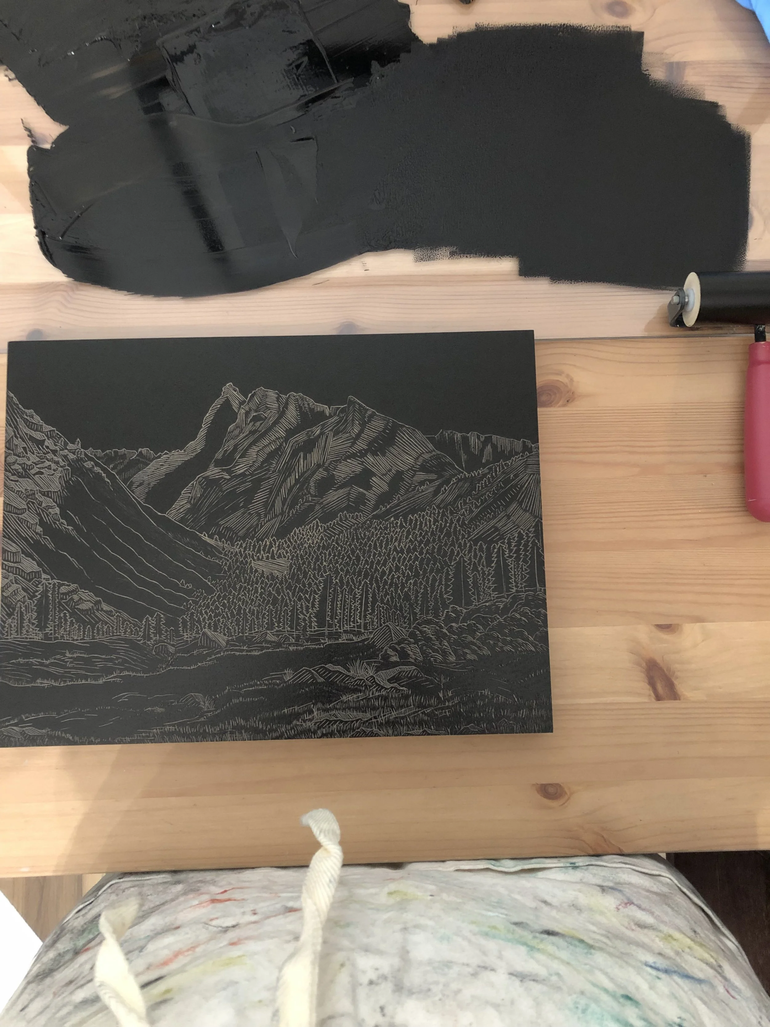Dead Man's Loop Linocut by Rachel Hopkins (8).JPG