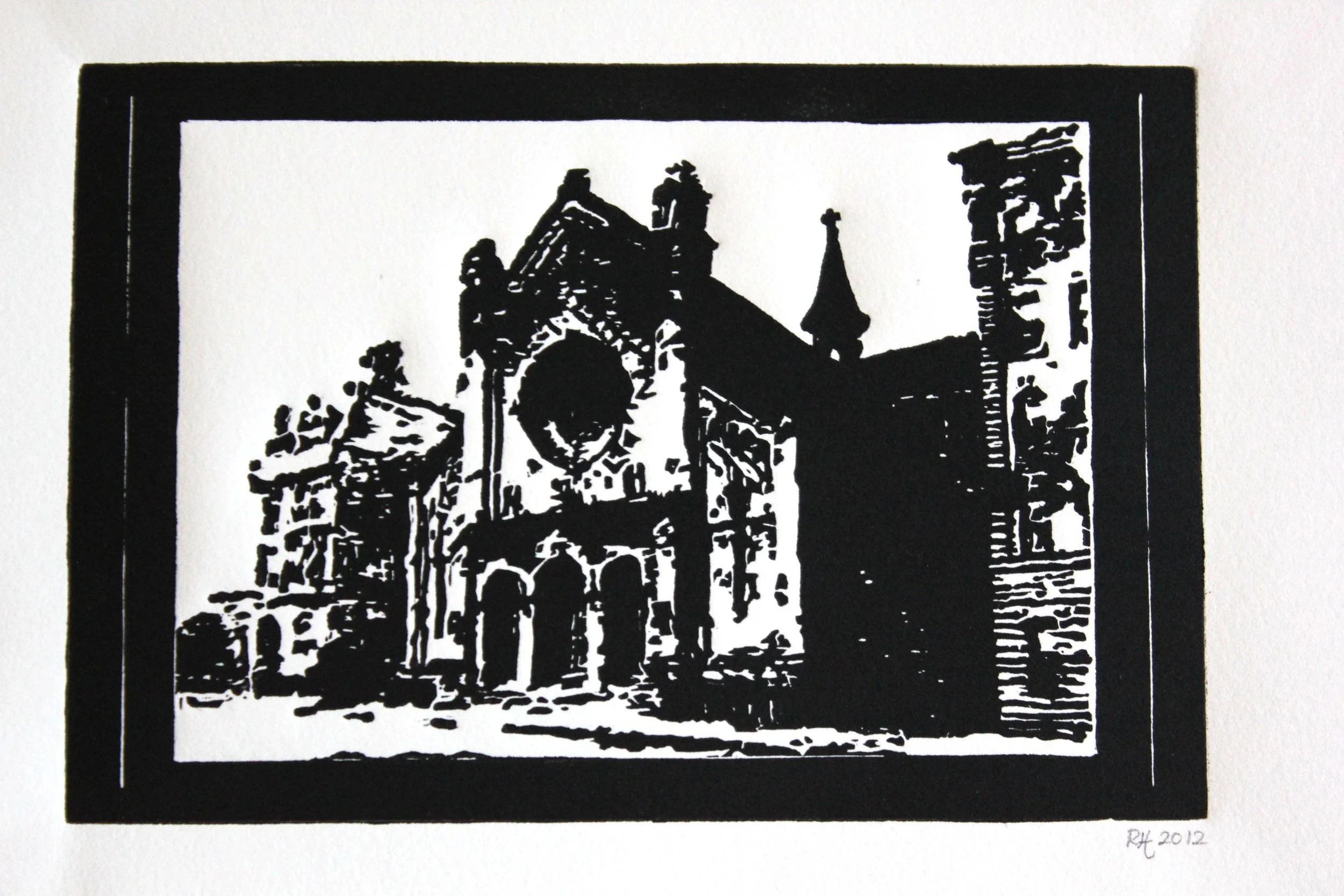 Street Scene Linocut by Rachel Hopkins (2).jpg