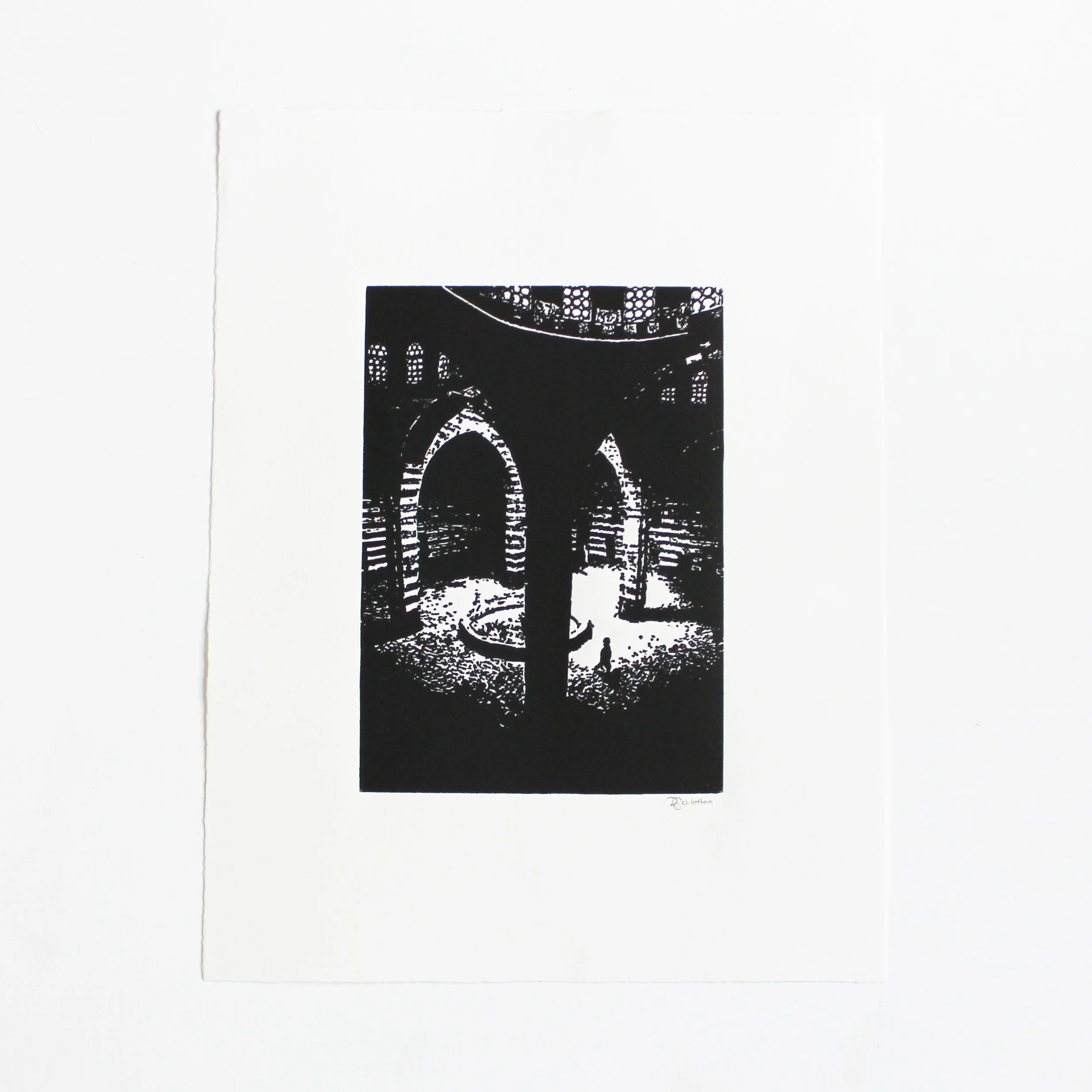 Church Interior Linocut by Rachel Hopkins (3).jpg
