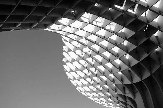 black and white archetecture