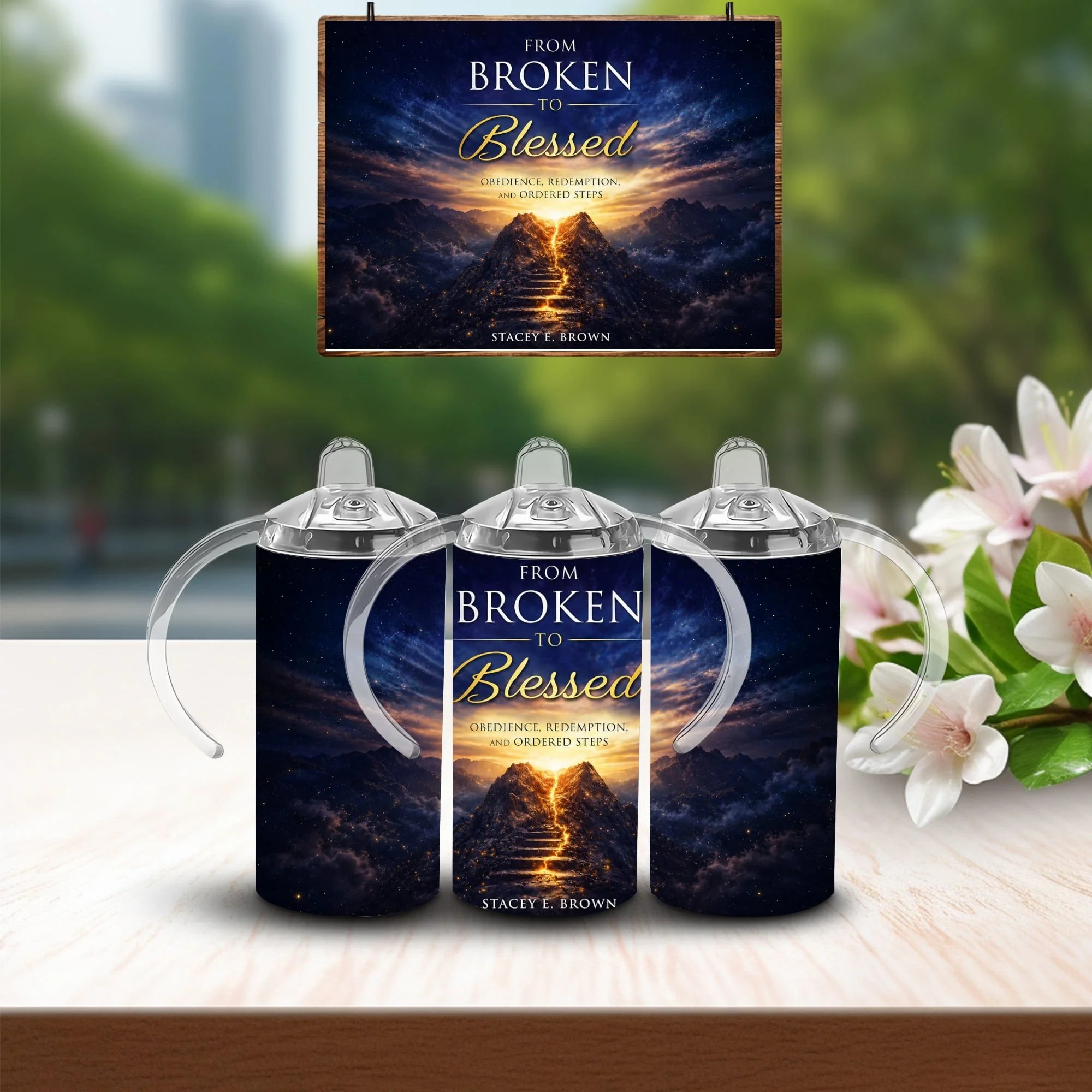 From Broken to Blessed Inspirational Sippy Cup