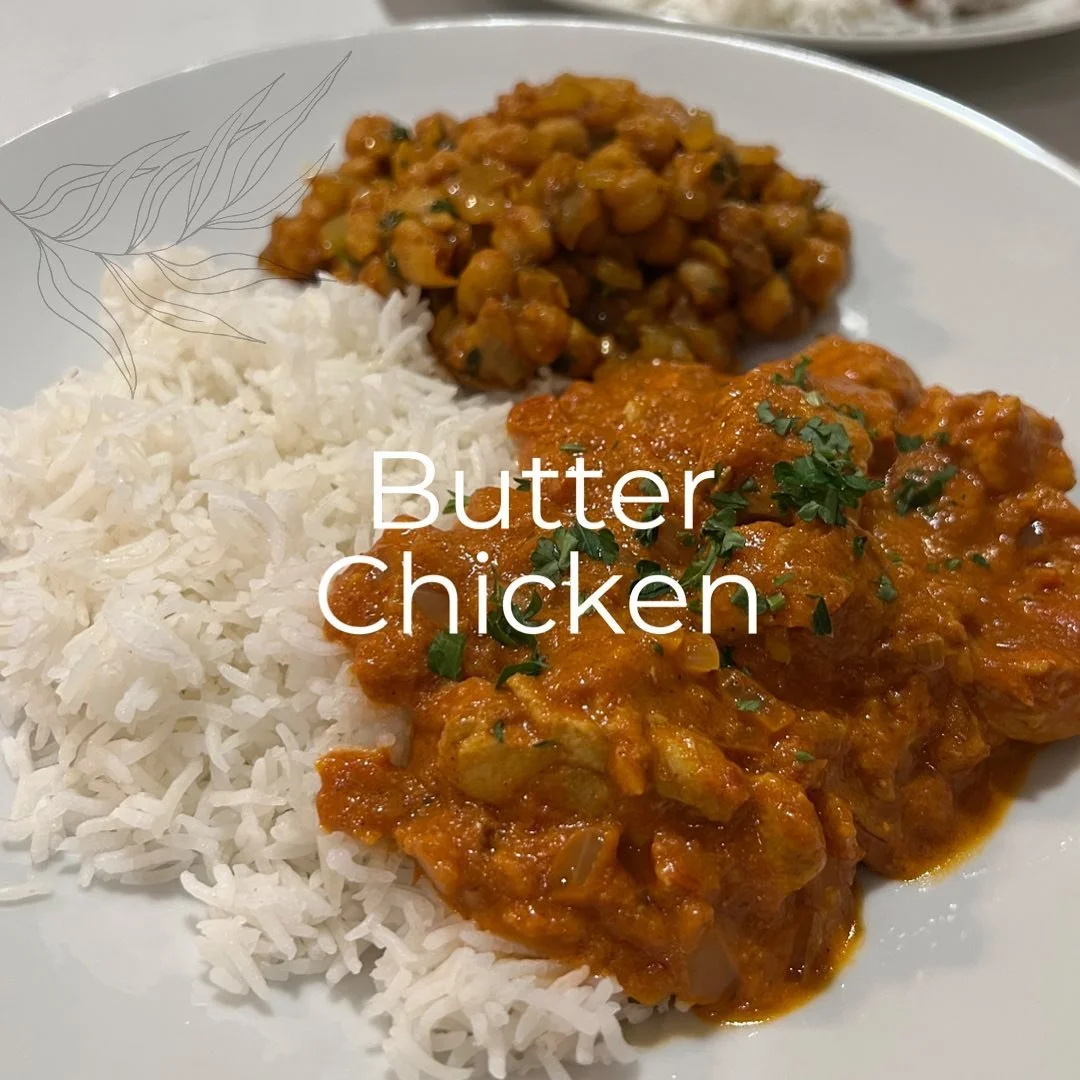 Butter Chicken (Jackie&rsquo;s easy version)
.
.
.
This recipe is a mix of my own and a handful of recipes found online. I wanted something quick and easy, with minimal clean up. Most recipes required blending the sauce but I was too lazy to do so an