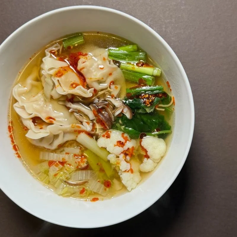 Egg Noodle Soup w. Dumplings