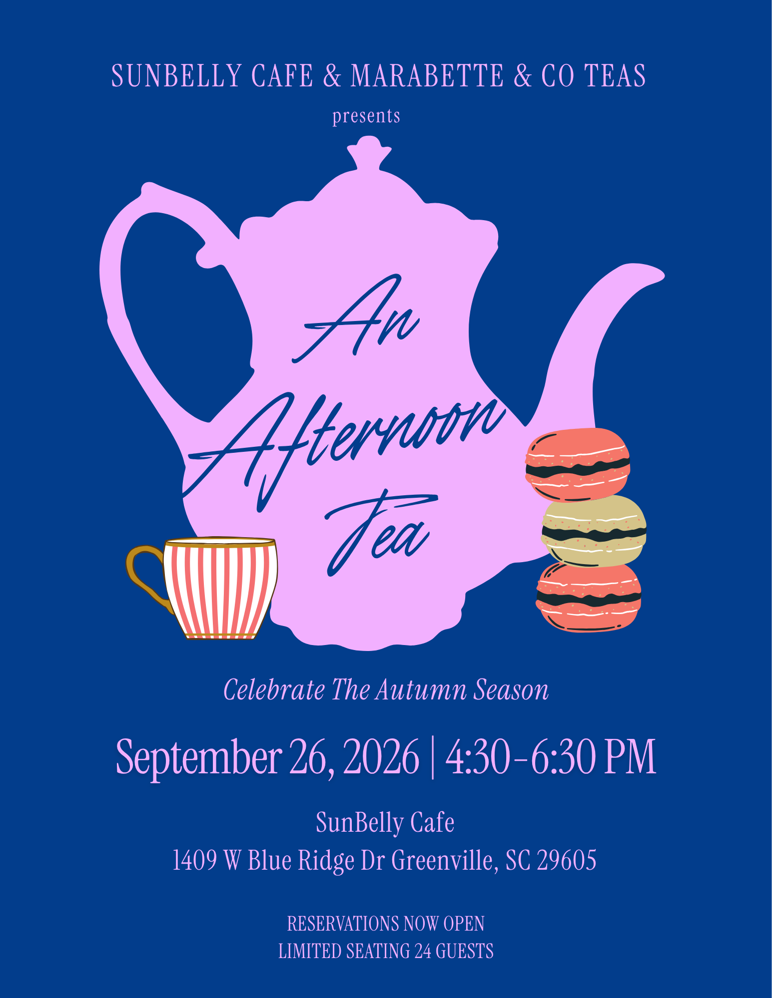 September 26th Afternoon Tea @SunBelly Cafe