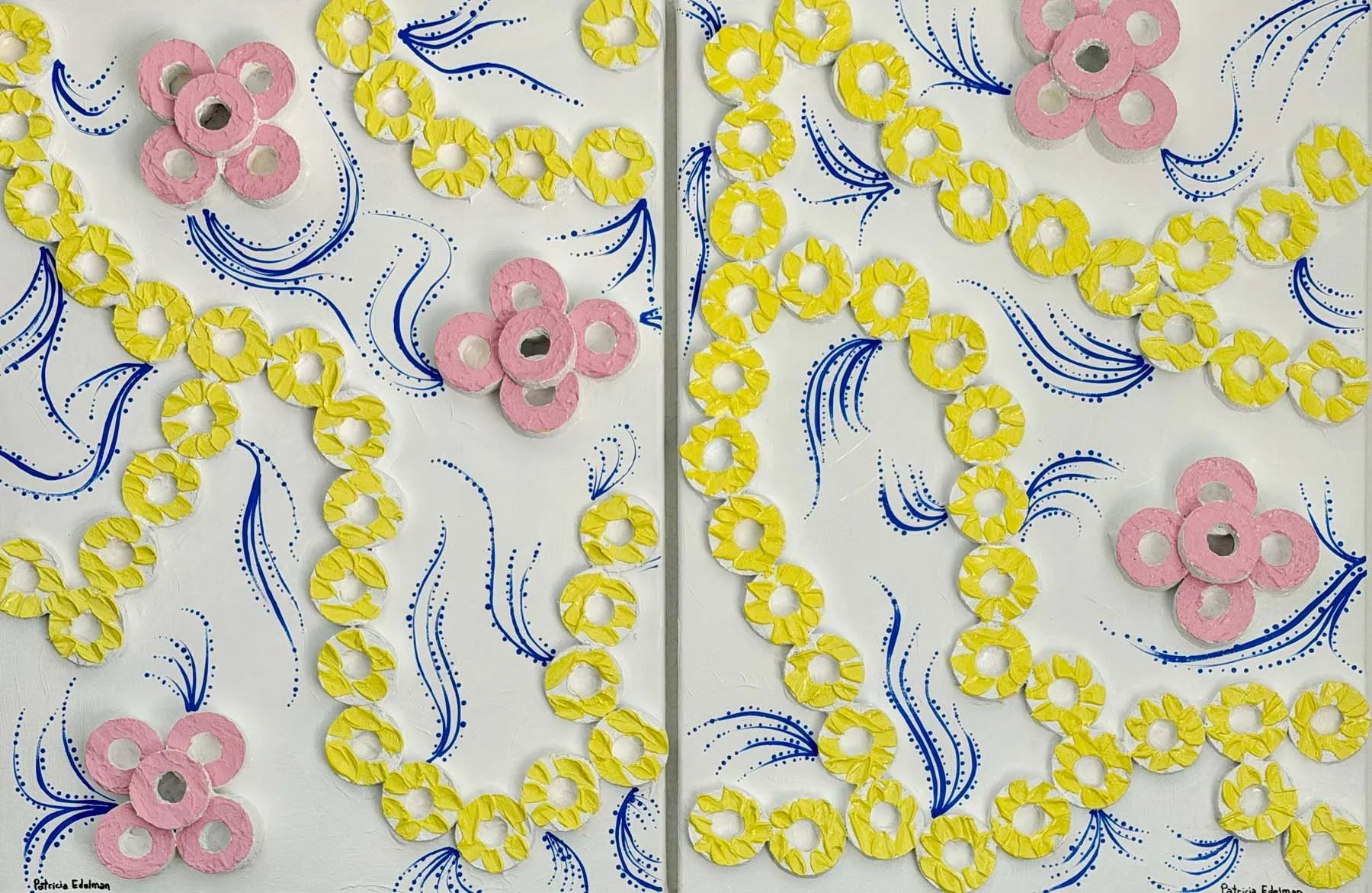 Diptych: Round Flowers