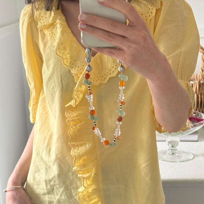 100% Cotton Yellow Blouse (M)